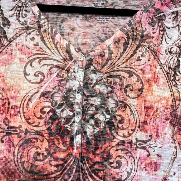 Sundance Long Sleeve Grunge Tee Size Medium - Picture 3 of 7